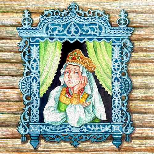 Картина «Несмеяна-царевна», Васнецов — описание картины